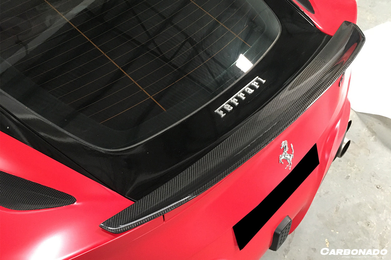 2012-2017 Ferrari F12 Berlinetta DC Style  Carbon Fiber Trunk Spoiler