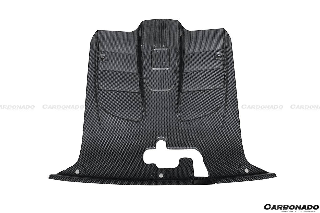 2012-2017 Ferrari F12 Berlinetta OE Style Dry Carbon Fiber Engine Cover - Carbonado Aero