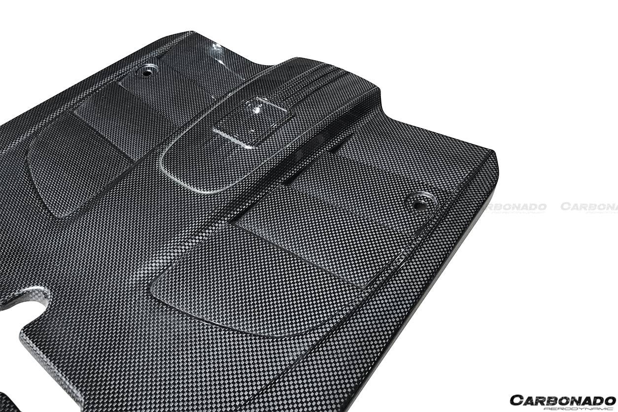 2012-2017 Ferrari F12 Berlinetta OE Style Dry Carbon Fiber Engine Cover - Carbonado Aero