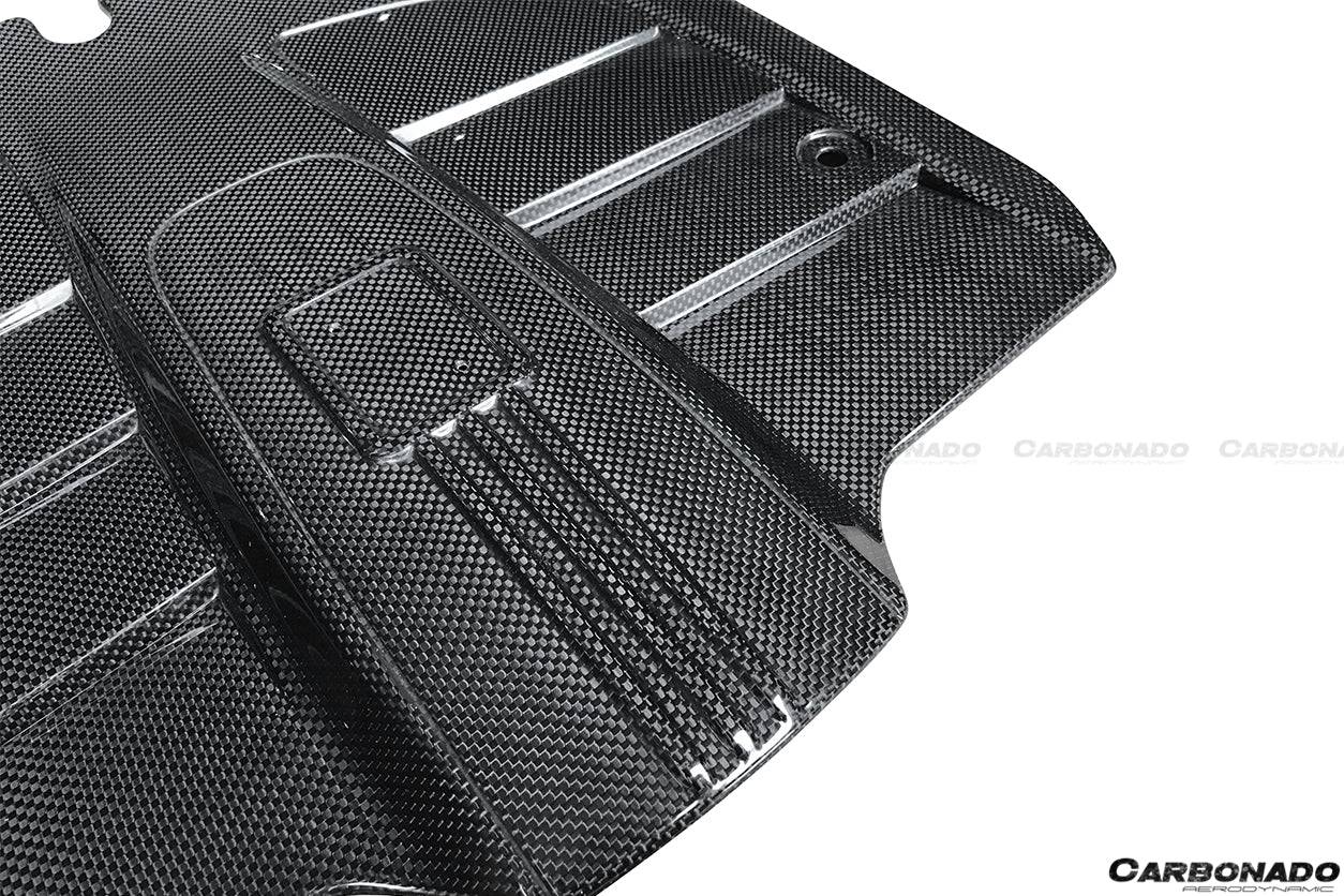 2012-2017 Ferrari F12 Berlinetta OE Style Dry Carbon Fiber Engine Cover - Carbonado Aero