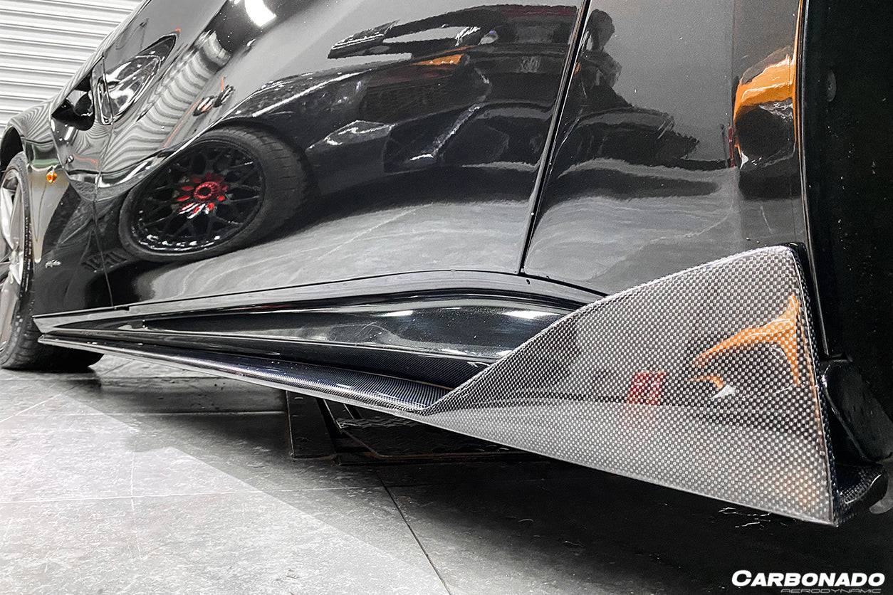 2012-2017 Ferrari F12 Berlinetta DC Style Carbon Fiber Side Skirts - Carbonado Aero