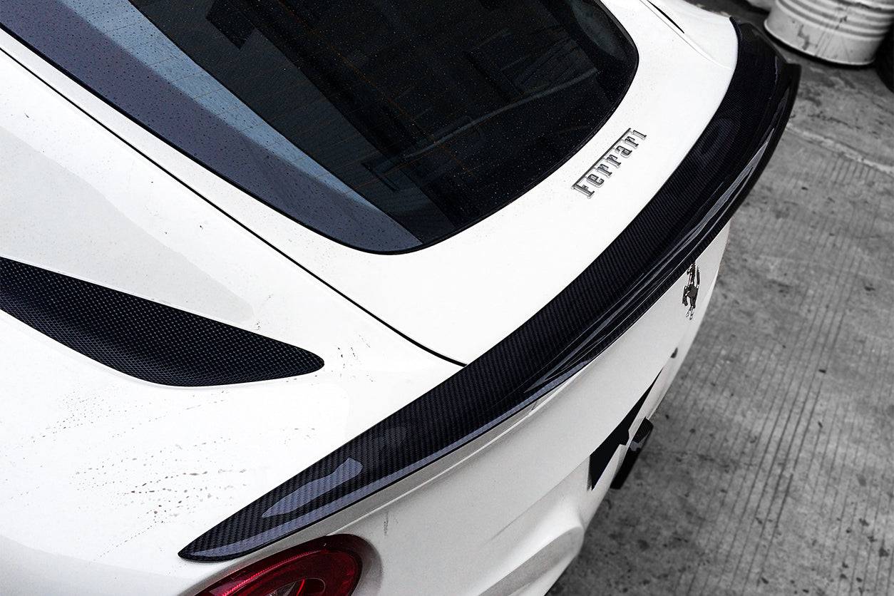 2012-2017 Ferrari F12 Berlinetta RS Style Carbon Fiber Trunk Spoiler - Carbonado