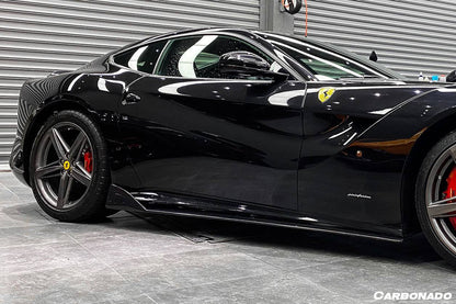 2012-2017 Ferrari F12 Berlinetta DC Style Carbon Fiber Side Skirts - Carbonado Aero