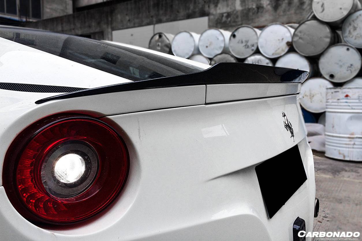 2012-2017 Ferrari F12 Berlinetta RS Style Carbon Fiber Trunk Spoiler - Carbonado