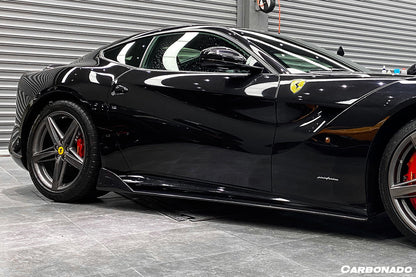 2012-2017 Ferrari F12 Berlinetta DC Style Carbon Fiber  Side Skirts