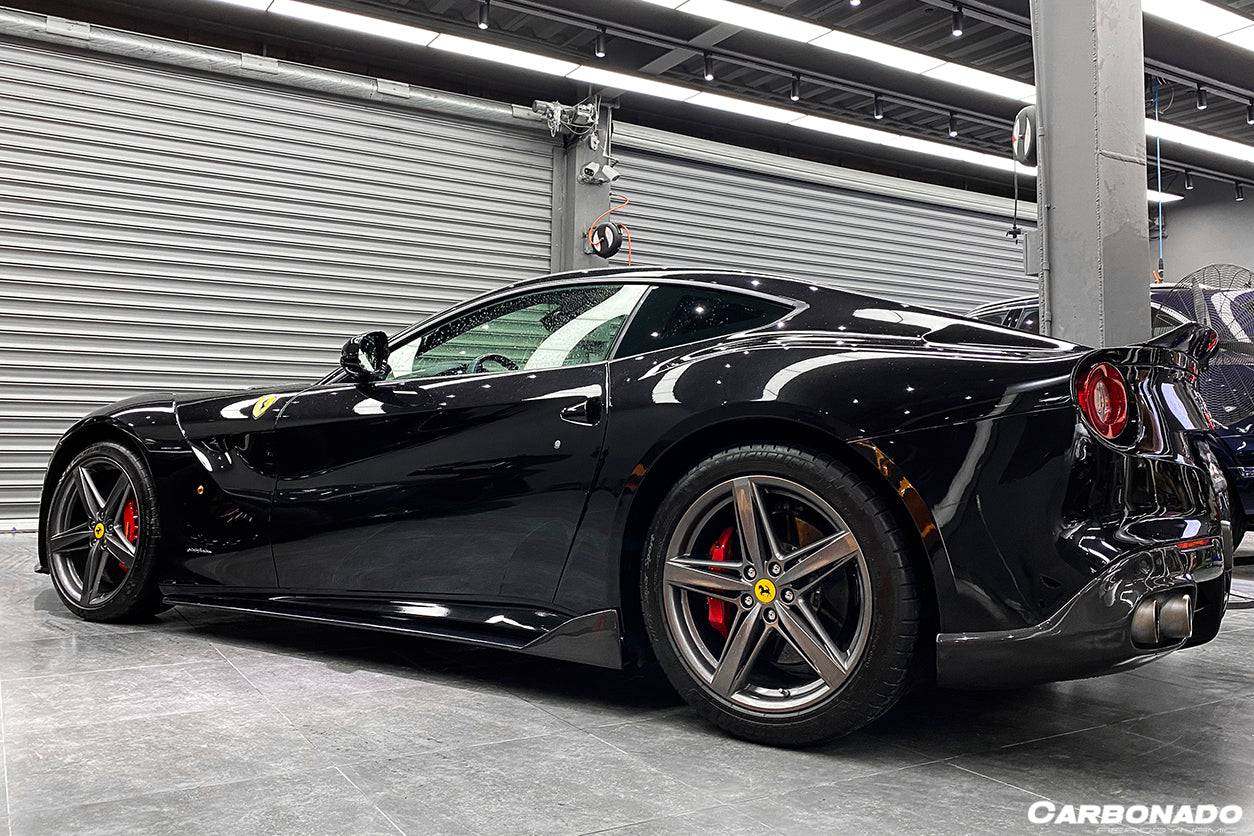 2012-2017 Ferrari F12 Berlinetta DC Style Carbon Fiber Side Skirts - Carbonado Aero