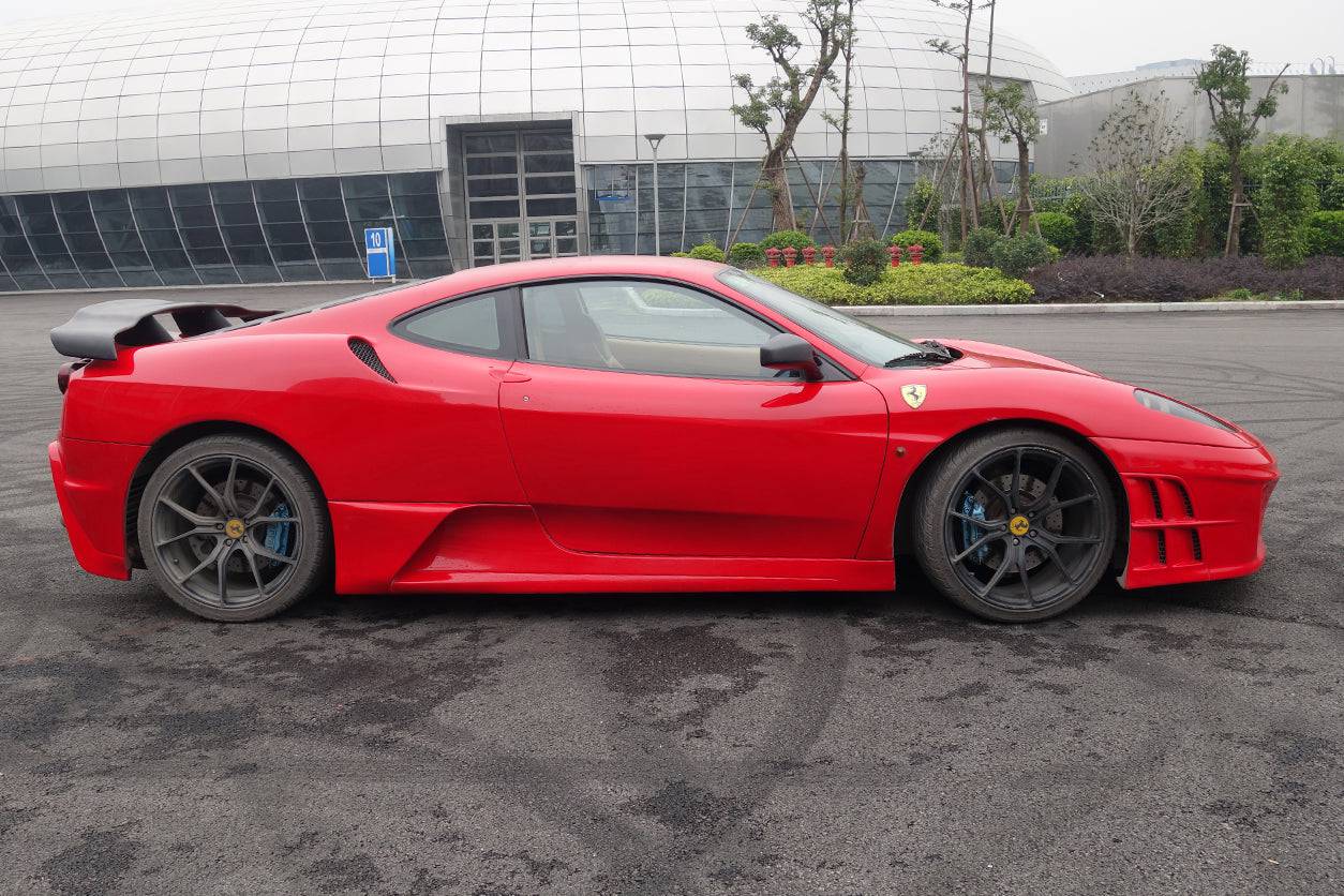 2004-2009 Ferrari F430 AS Style Side Skirts - Carbonado