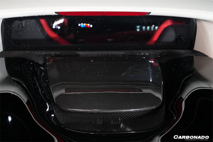 2022-2025 Ferrari 296 GTB OEM Style Dry Carbon Fiber Engine Hood Cover