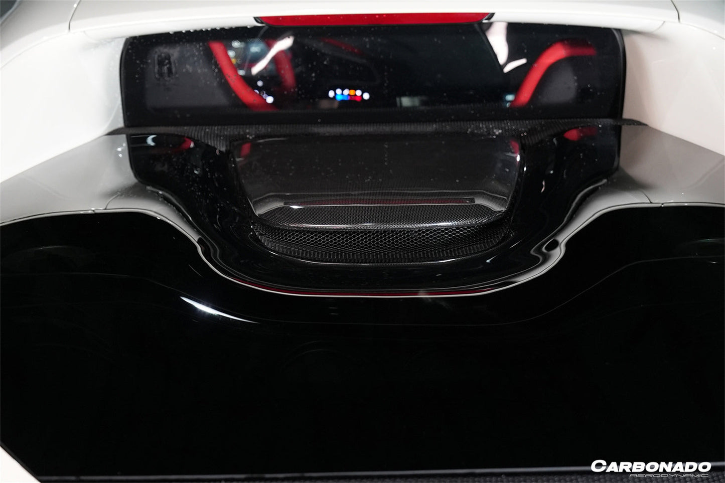 2022-2025 Ferrari 296 GTB OEM Style Dry Carbon Fiber Engine Hood Cover