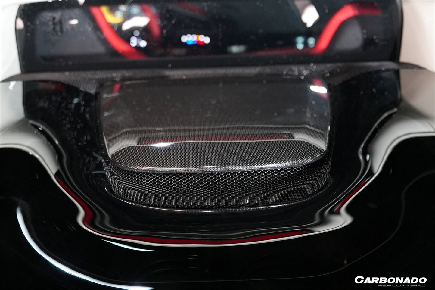 2022-2025 Ferrari 296 GTB OEM Style Dry Carbon Fiber Engine Hood Cover