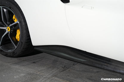 2022-UP Ferrari 296 GTB OEM Style Dry Carbon Fiber Side Skirts