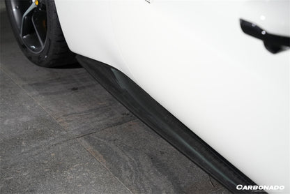 2022-UP Ferrari 296 GTB OEM Style Dry Carbon Fiber Side Skirts