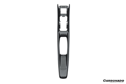 2022-UP Ferrari 296 GTB & GTS OE Style Dry Carbon Fiber center control surround panel rear end - Carbonado