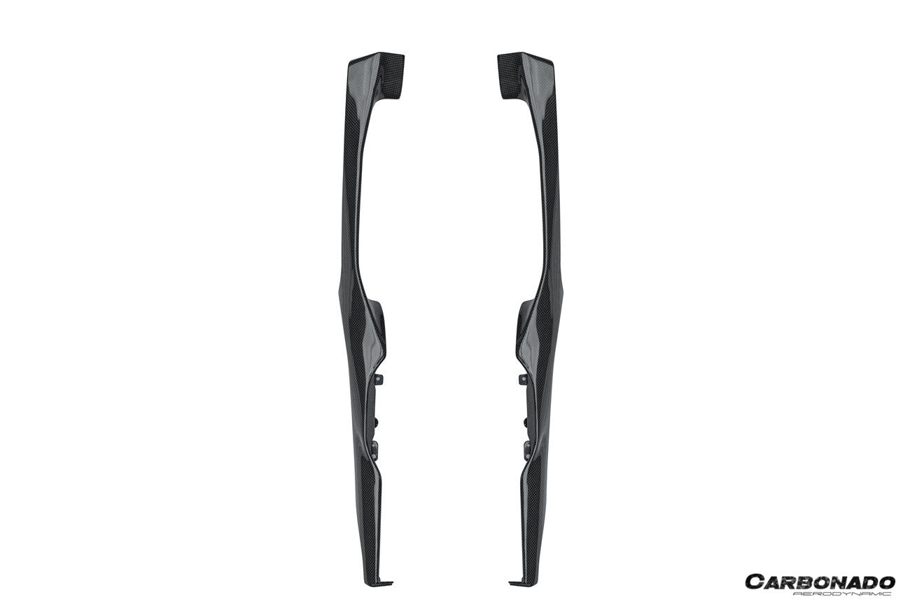 2022-UP Ferrari 296 GTB & GTS OE Style Dry Carbon Fiber center control surround panel Front end
