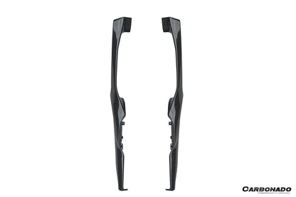 2022-UP Ferrari 296 GTB & GTS OE Style Dry Carbon Fiber center control surround panel Front end