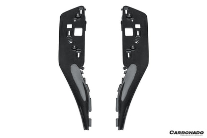 2022-UP Ferrari 296 GTB & GTS OE Style Dry Carbon Fiber center control surround panel Front end