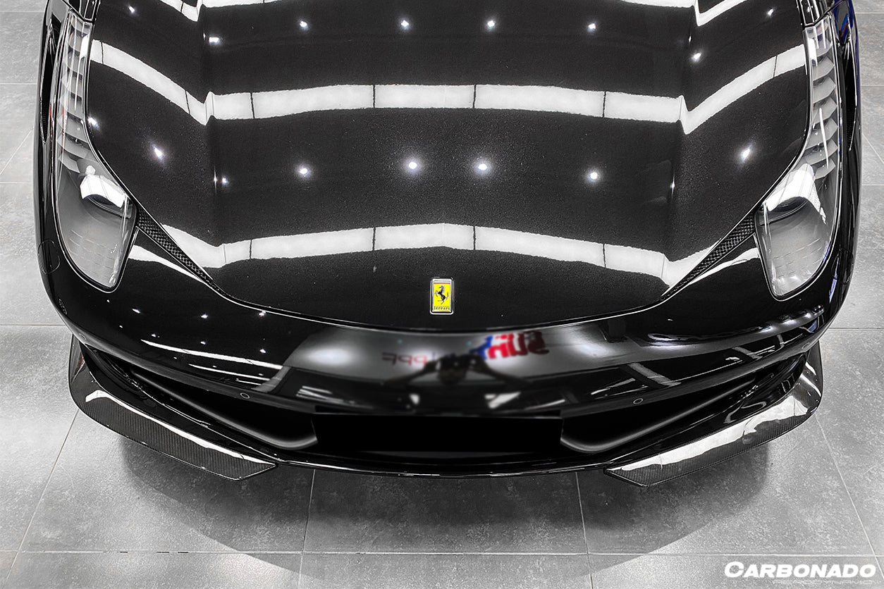 2010-2015 Ferrari 458 Coupe & Spider AP Style Carbon Fiber Front Lip