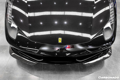 2010-2015 Ferrari 458 Coupe & Spider AP Style Carbon Fiber Front Lip