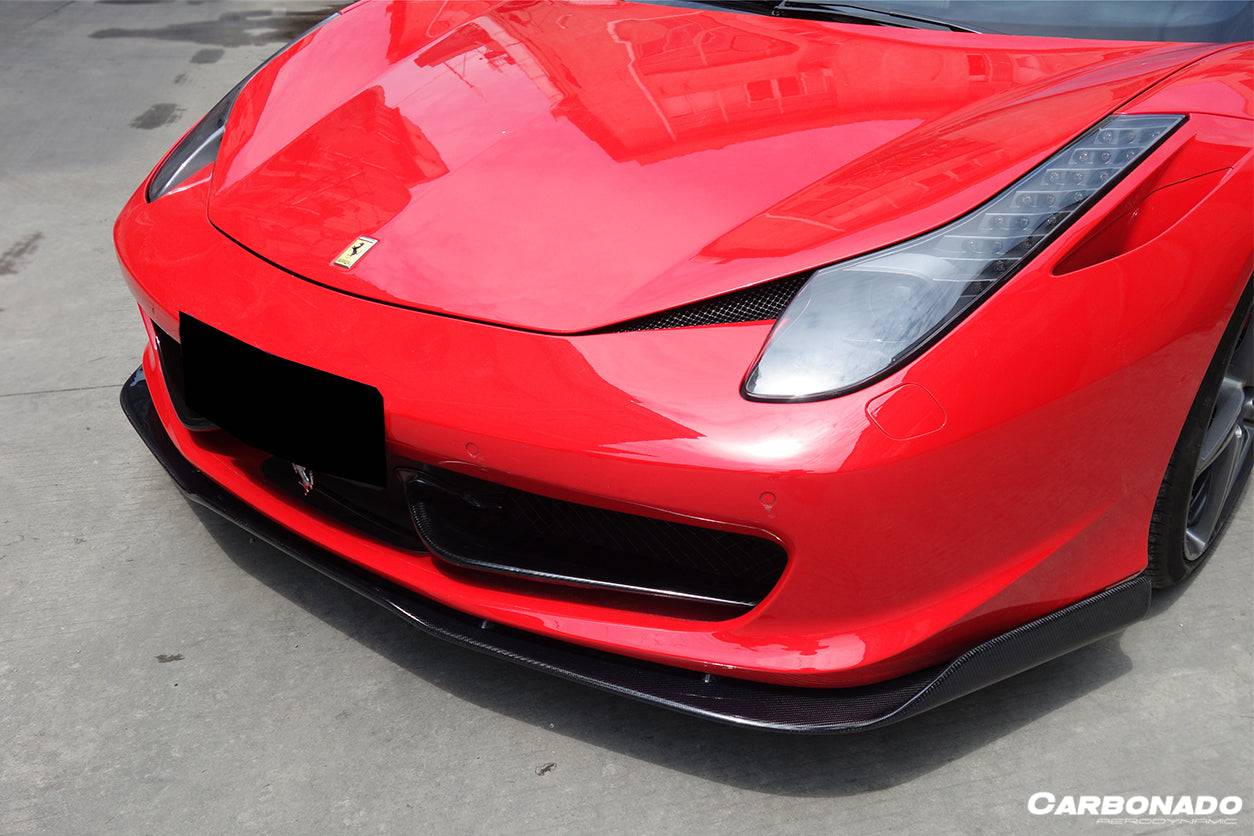 2010-2015 Ferrari 458 Coupe & Spider AV Style Carbon Fiber Full Lip Body Kit - Carbonado