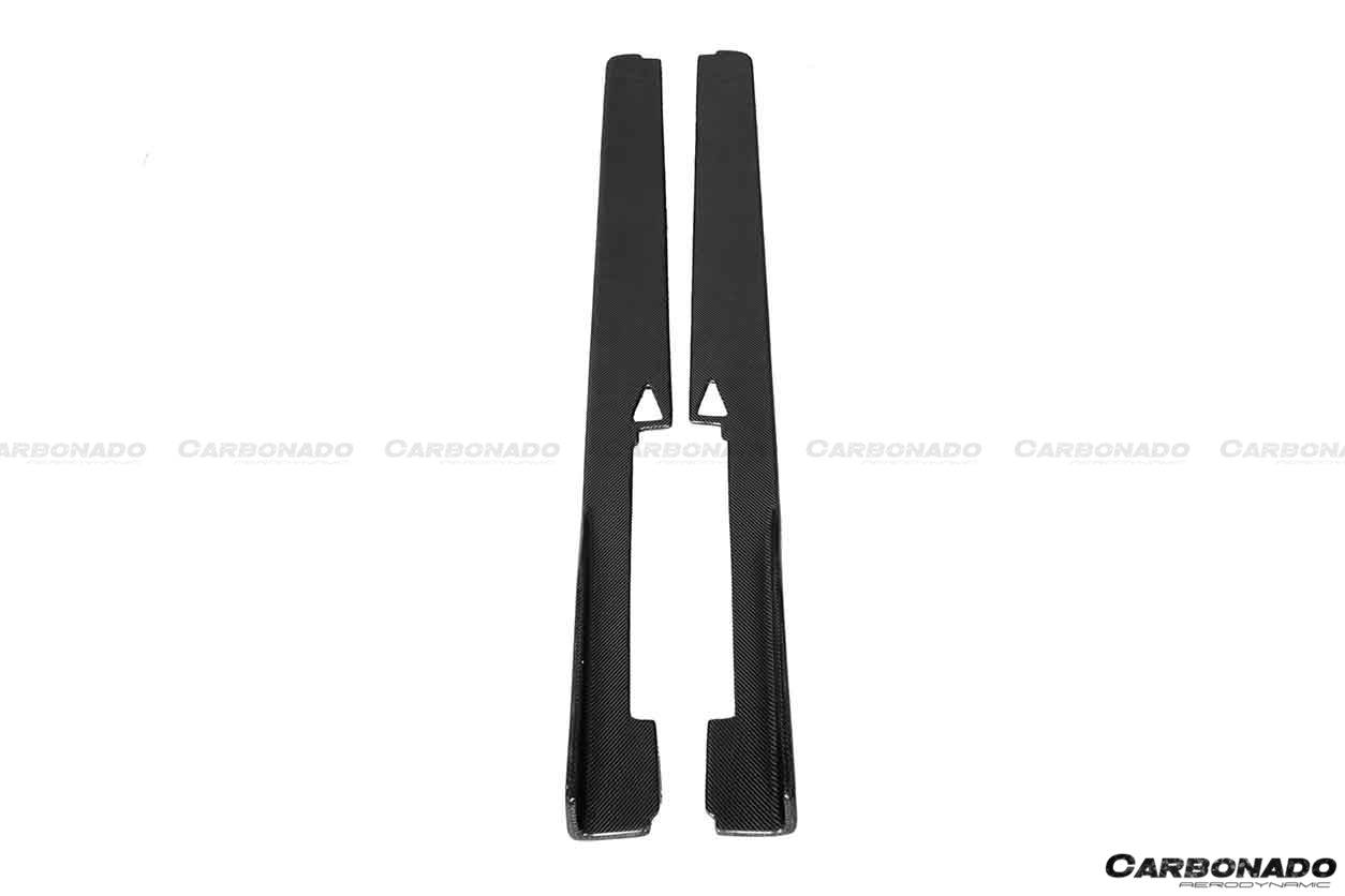 2010-2015 Ferrari 458 Coupe/Spyder AV Style Carbon Fiber Side Skirts - Carbonado Aero