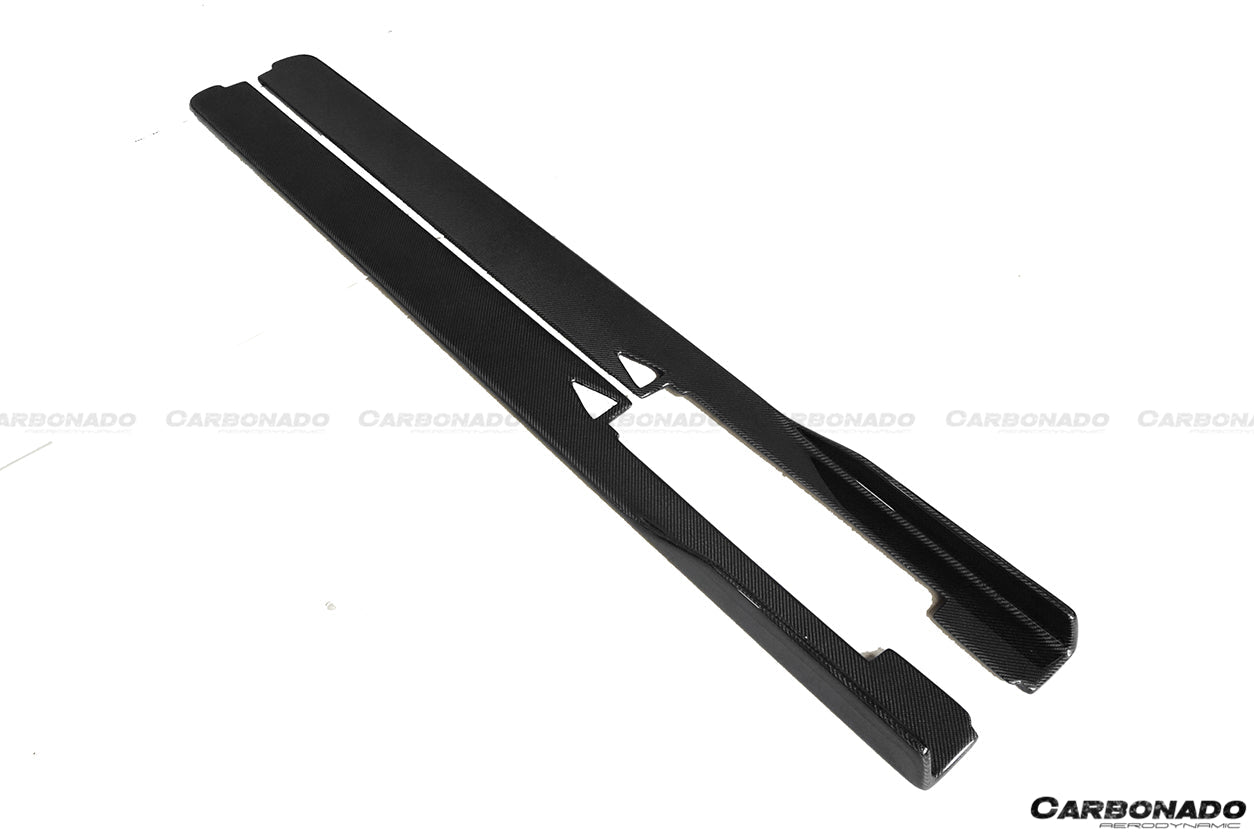 2010-2015 Ferrari 458 Coupe/Spyder AV Style Carbon Fiber Side Skirts - Carbonado Aero