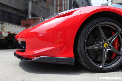 2010-2015 Ferrari 458 Coupe Spider AV Style Carbon Fiber Front Lip