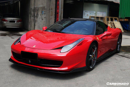 2010-2015 Ferrari 458 Coupe Spider AV Style Carbon Fiber Front Lip