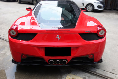 2010-2015 Ferrari 458 Coupe   Spider AV Style Carbon Fiber Rear Diffuser Lip
