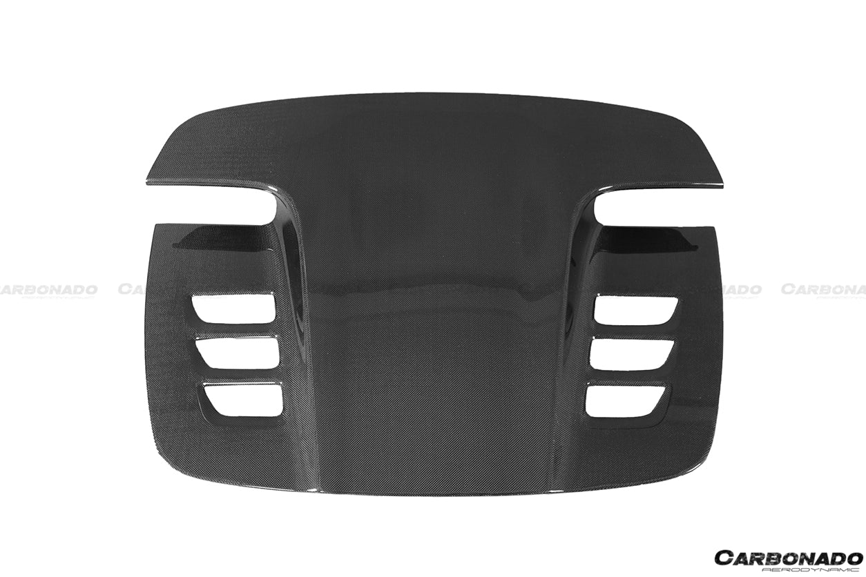 2010-2015 Ferrari 458 Spyder Style Double Carbon Fiber Engien Hood Trunk - Carbonado Aero