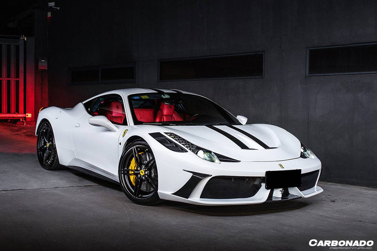2010-2015 Ferrari 458 Coupe & Spider SP Style Hood - Carbonado
