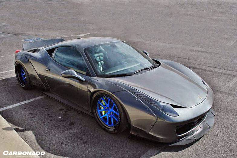 2010-2015 Ferrari 458 Coupe/Spyder DE Style Front Bumper w/ Lip - Carbonado Aero