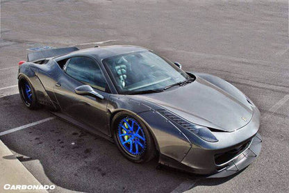2010-2015 Ferrari 458 Coupe/Spyder DE Style Front Bumper w/ Lip - Carbonado Aero
