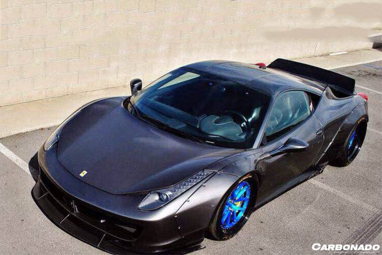 2010-2015 Ferrari 458 Coupe/Spyder DE Style Front Bumper w/ Lip - Carbonado Aero