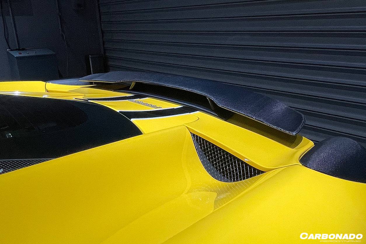 2010-2015 Ferrari 458 Coupe VT Style Carbon Fiber Trunk Spoiler - Carbonado