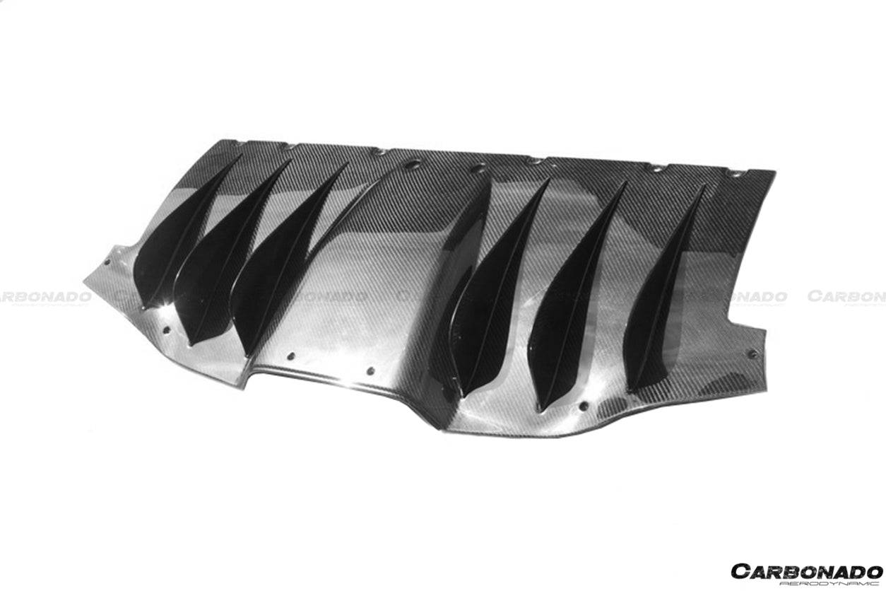 2010-2015 Ferrari 458 Coupe Spyder OE Style Carbon Fiber Rear Diffuser - Carbonado Aero