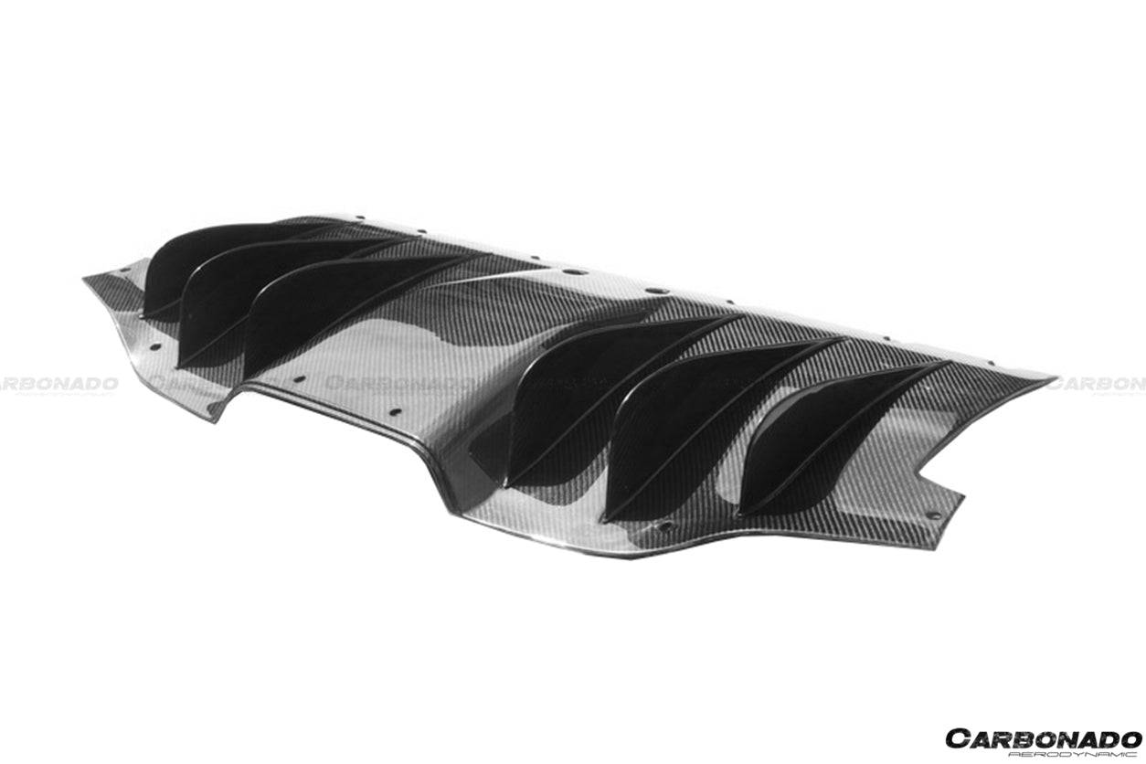 2010-2015 Ferrari 458 Coupe Spyder OE Style Carbon Fiber Rear Diffuser - Carbonado Aero