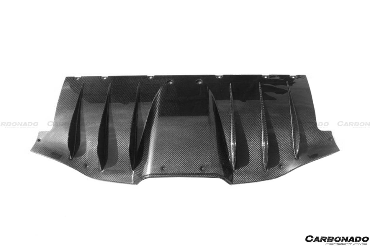 2010-2015 Ferrari 458 Coupe Spyder OE Style Carbon Fiber Rear Diffuser - Carbonado Aero