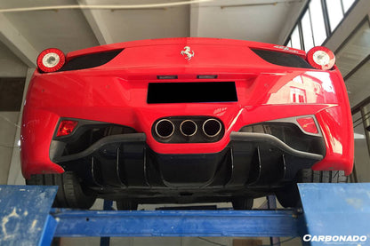 2010-2015 Ferrari 458 Coupe & Spider OE Style Carbon Fiber Rear Diffuser - Carbonado
