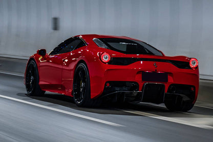 2010-2015 Ferrari 458 Speciale OE Style Carbon Fiber Rear Lip Diffuser - Carbonado