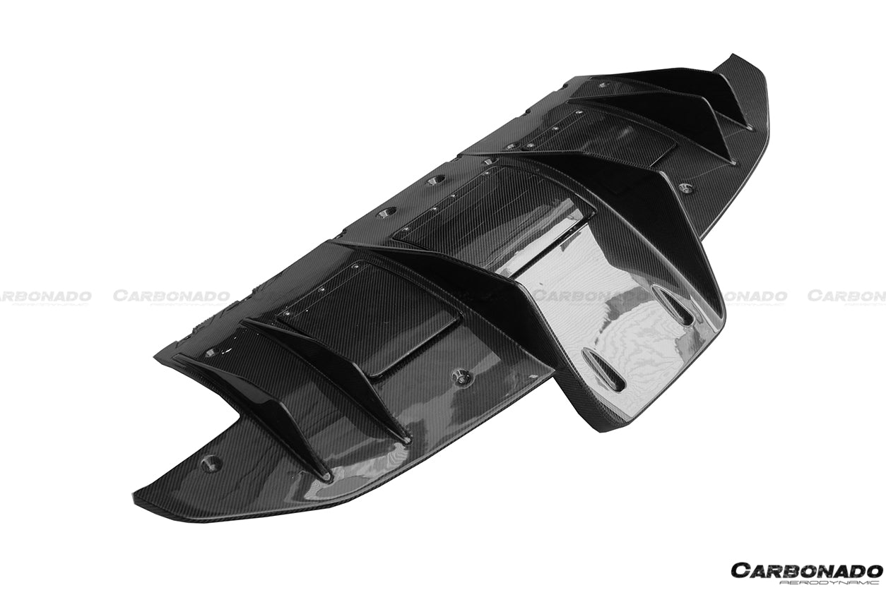 2010-2015 Ferrari 458 Speciale OE Style Carbon Fiber Rear Lip Diffuser - Carbonado Aero