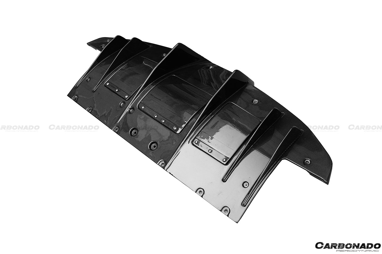 2010-2015 Ferrari 458 Speciale OE Style Carbon Fiber Rear Lip Diffuser - Carbonado Aero