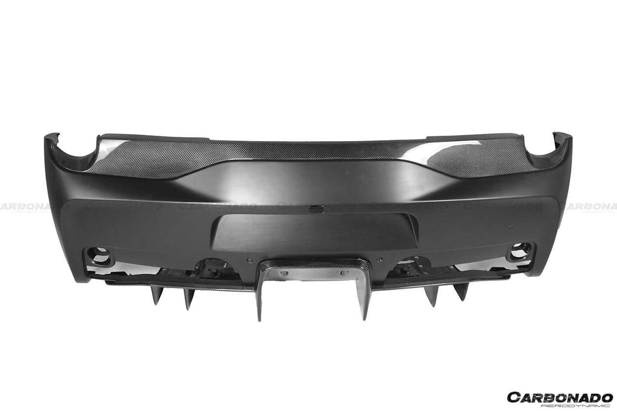 2010-2015 Ferrari 458 Coupe/Spyder Speciale Style Carbon Fiber Rear Bumper W/ Diffuser - Carbonado Aero
