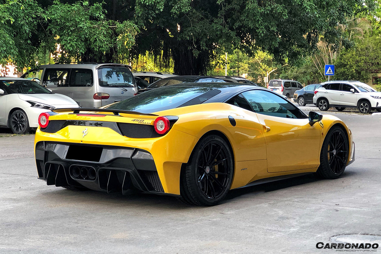 2010-2015 Ferrari 458 Italy & Spider VRS Style Rear Bumper With Tips