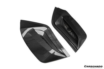 2015-2019 Ferrari 488 Spider 1x1 Weave Dry Carbon Fiber Engine Hood With Glass