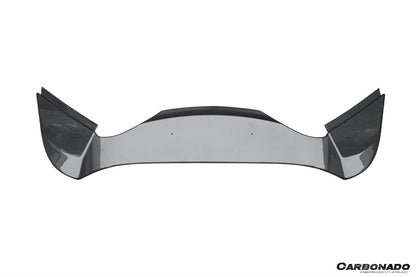 2015-2019 Ferrari 1x1 Weave Dry Carbon Fiber Engine Hood With Glass| Fits 488, Pista Spider