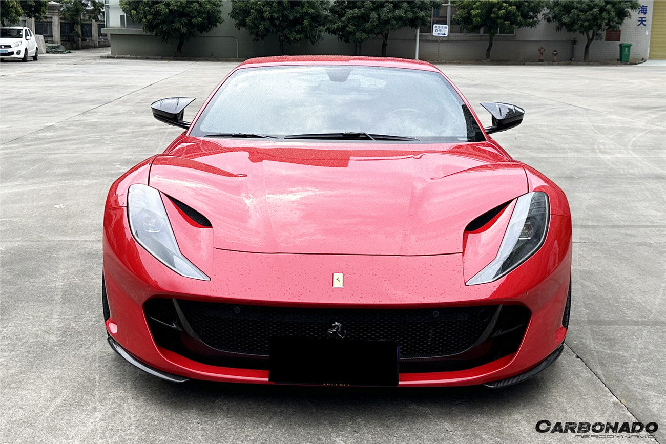 2017-2026 Ferrari 812 Superfast GTS OEM Style Dry Carbon Fiber Front Side Splitter