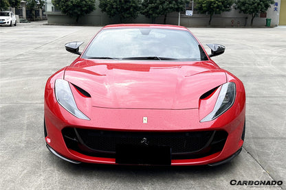 2017-2026 Ferrari 812 Superfast GTS OEM Style Dry Carbon Fiber Front Side Splitter
