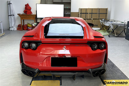 2017-2026 Ferrari 812 Superfast GTS OEM Style Dry Carbon Fiber Rear Lip