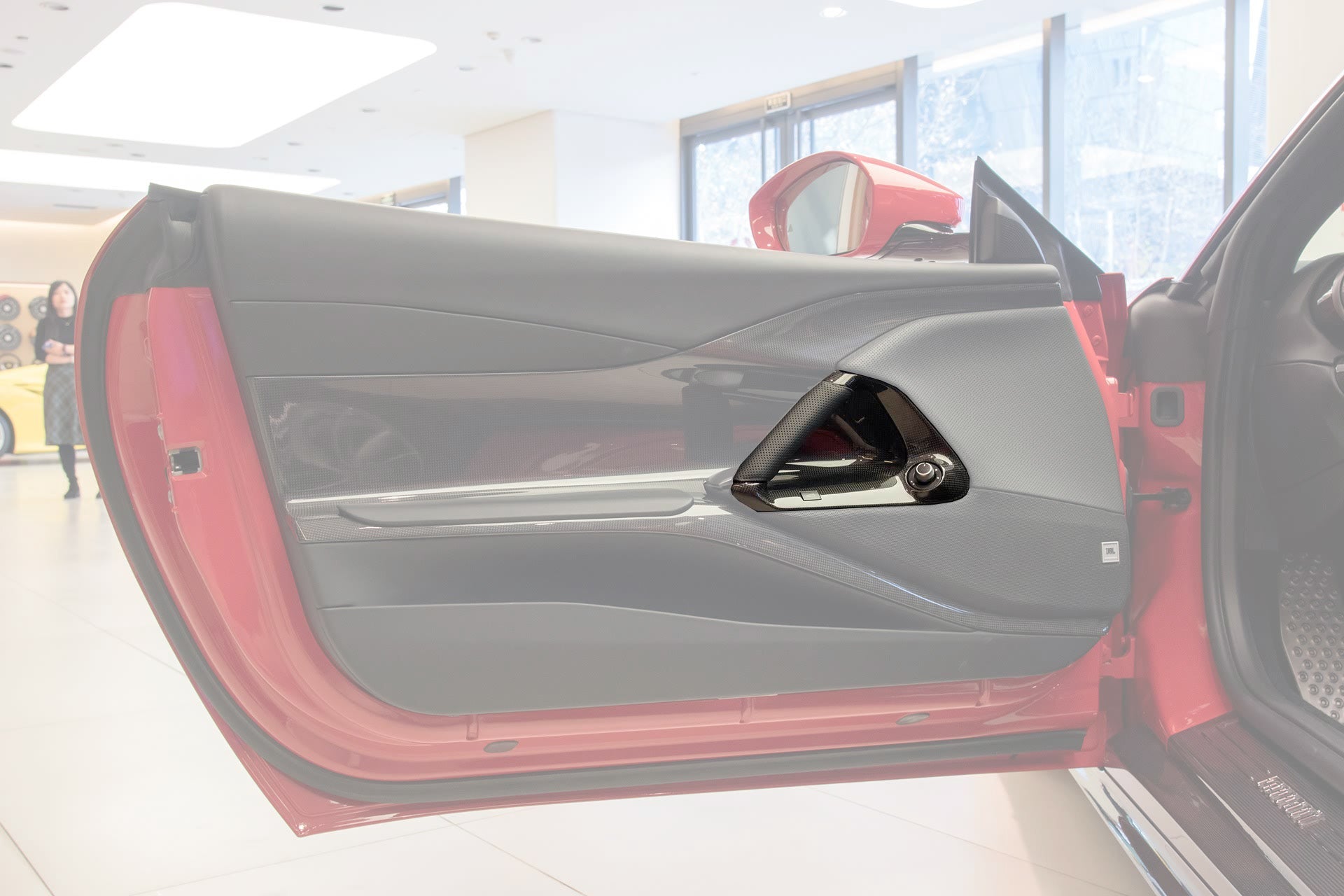 2017-2024 Ferrari 812 Superfast & GTS OE Style Dry Carbon Fiber Door Handle Interior - Carbonado
