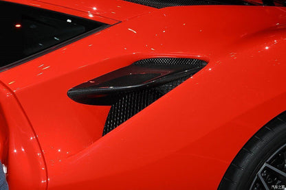 2019-2024 Ferrari F8 OEM Style Dry Carbon Fiber Side Skirts